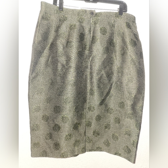 Carlisle Gray Floral Midi Skirt Size 18 - Picture 2 of 6